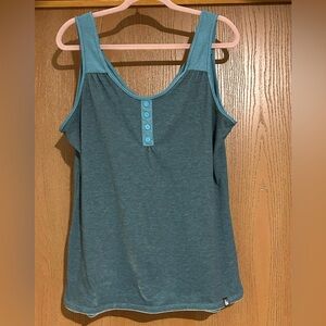 The North Face Teal Tank Top with Button Accents